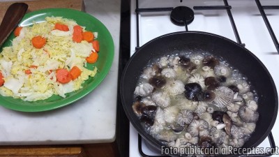 Recepta de cuina de Fredolics amb col i pastanaga