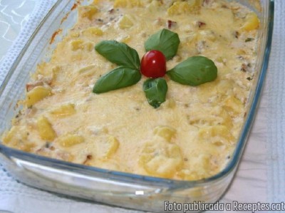 Recepta de cuina de Graten de patates amb restos d'un rostit