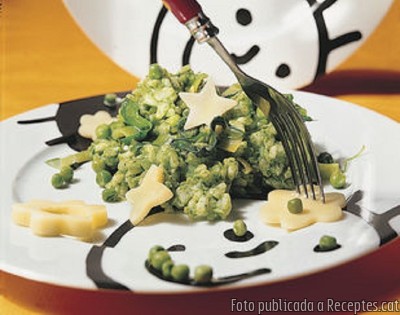 Recepta de cuina de Risotto verd amb formatge Sbrinz