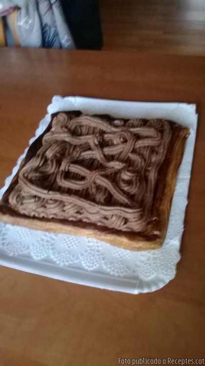 Recepta de cuina de Rectangular de Pasta de Full amb Trufa pastelera