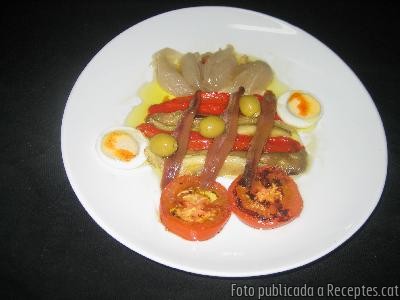 Recepta de cuina de Escalivada con Anchoas