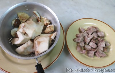 Recepta de cuina de Abrons de bedoll amb bull blanc de Camprodon
