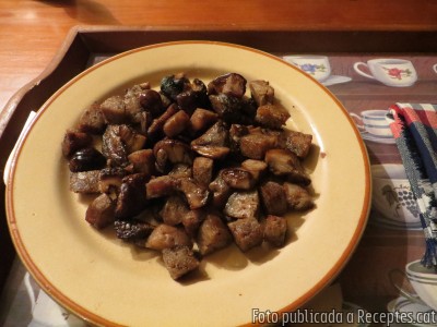 Recepta de cuina de Abrons de bedoll amb bull blanc de Camprodon