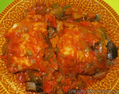 Bacallà amb samfaina