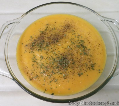 Recepta de cuina de Crema de carbassa i patata
