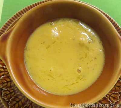 Recepta de cuina de Crema de carbassa i patata