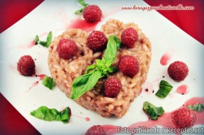 Recepta especial per a Sant Valentí: Cor de risotto de gerds i cava