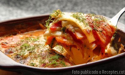 Recepta de cuina de Lasanya de pastanaga