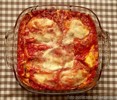 Recepta de cuina de Lasanya de formatge i tomàquet