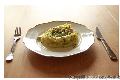 Recepta de cuina de Porro amb Puré de Patata i boletes de carn