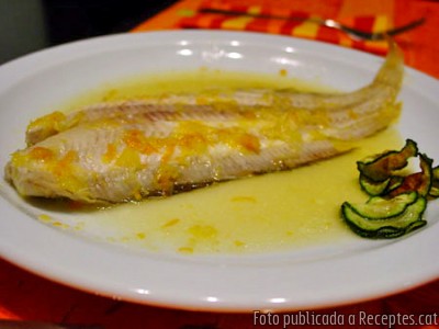 Recepta de cuina de Llenguado en salsa de nous