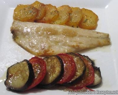 Recepta de cuina de Lloms de llobarro al forn