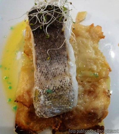 Recepta de cuina de Lluç amb gratinat de patates