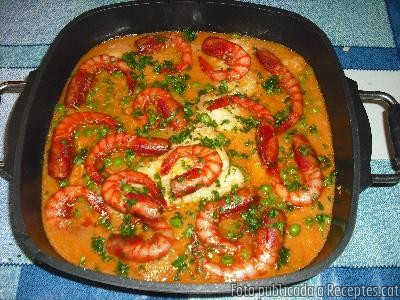 Lluç amb salsa de gambes