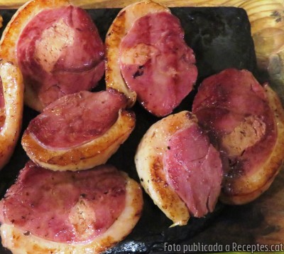 Recepta de cuina de Magret d’ànec farcit de foie
