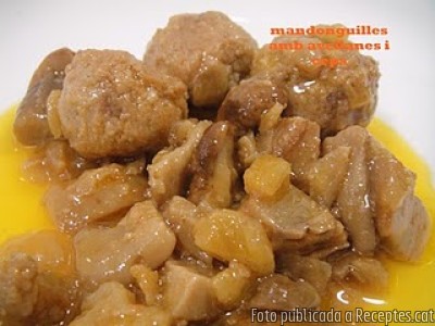 Recepta de cuina de Mandonguilles amb avellanes i ceps