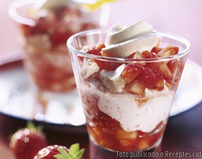 Recepta de cuina de Merenga amb maduixes