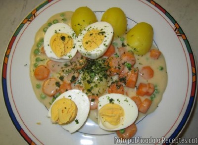 Recepta de cuina de Estofat de pastanagues i ous