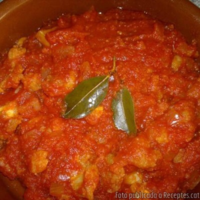 Molles de bacallà amb tomàquet