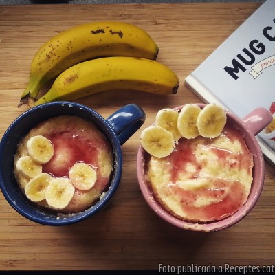 Mug cake de iogurt (pastís en tassa)