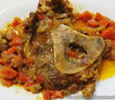 Recepta de cuina de Ossobuco de vedella guisat