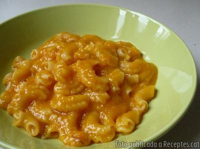 Recepta de cuina de Pasta amb carabassa