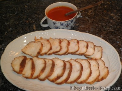 Recepta de cuina de Rap allagostat amb romesco