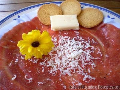 Carpaccio de vedella