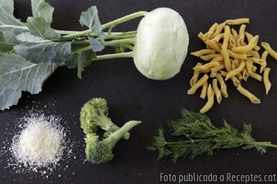 Recepta de cuina de Pasta amb colinap i bròquil