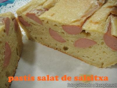 Recepta de cuina de Cake salat de salsitxa