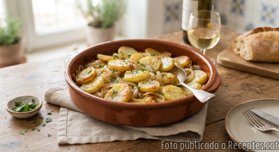 Recepta de cuina de Patates a lo pobre