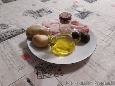Mise en place Recepta de cuina de Patates emmascarades