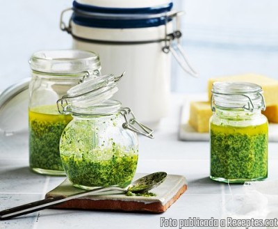 Recepta de cuina de Pesto de menta i julivert