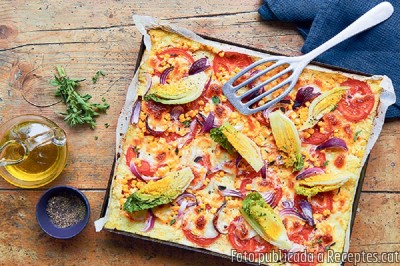 Recepta de cuina de Pizza de coliflor