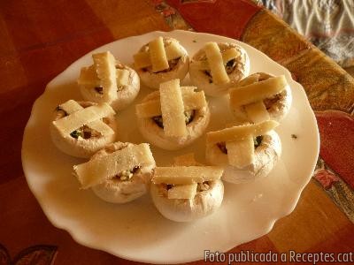 Recepta de cuina de Champiñones con Queso