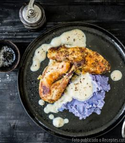 Recepta de cuina de Pollastre en salsa de llet i mostassa