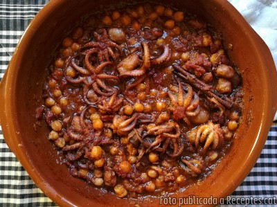 Recepta de cuina de Popets amb cigrons