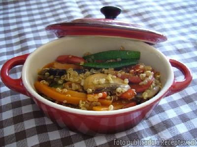 Recepta de cuina de Quinoa amb verdures