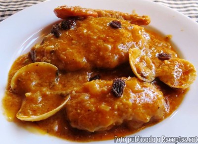 Recepta de cuina de Rap a la marinera amb cloïsses