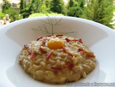 Risotto a la carbonara
