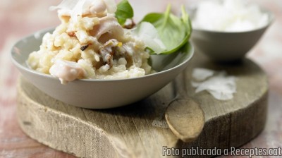 Risotto de calamar i tomàquets secs