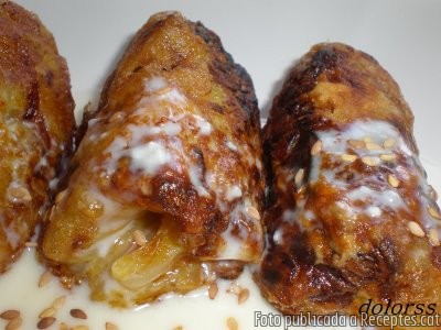 Rollets de mango rellens