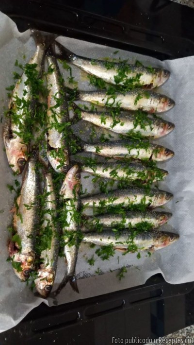 Recepta de cuina de Sardines al forn