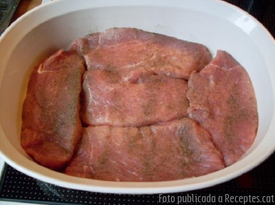 Escalopes de porc a la caçadora