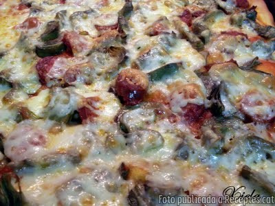 Pizza de carxofa