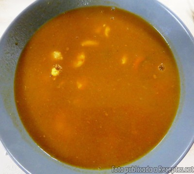 Sopa de peix de Lourdes d’Arenys de Munt