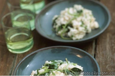 Recepta de cuina de Risotto d'espinacs frescos