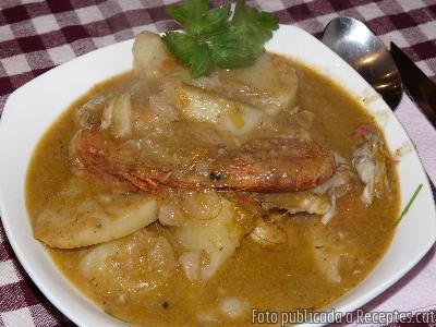Recepta de cuina de Suquet d'escòrpora amb patates