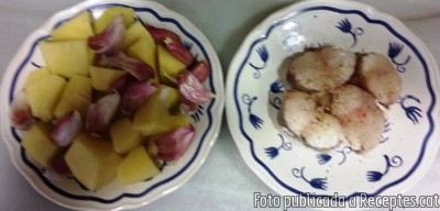 Recepta de cuina de Suquet de rap amb rossinyols de Collsacreu Arenys de Munt (Maresme)