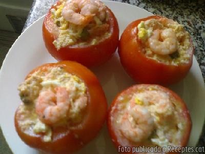 Tomates Rellenos Con Pescados Y Mariscos